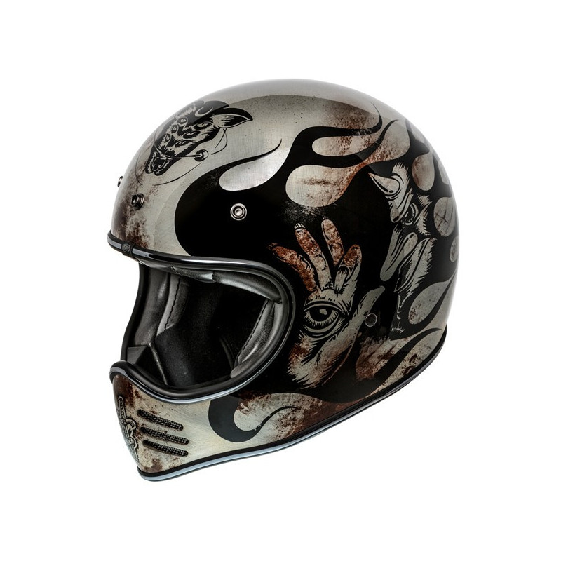 Premier Trophy MX helm BD TITANIUM maat L