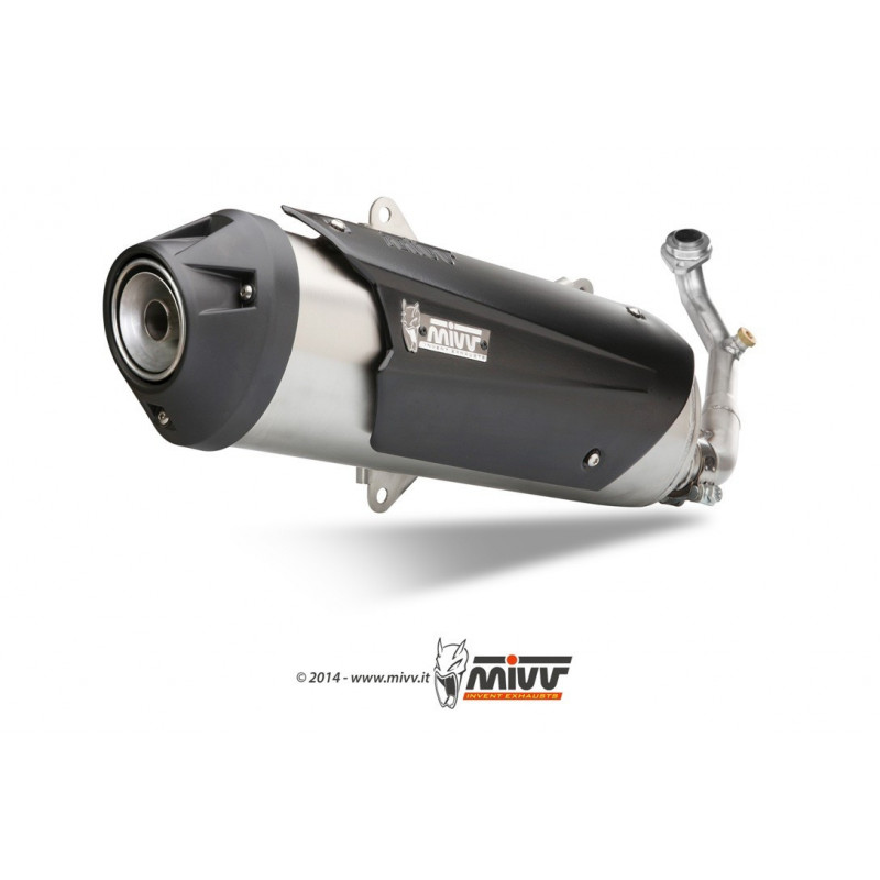 MIVV Aprilia Sr max 300 2012 2016 - Urban Imp. compl./full sys. 1x1 RVS (Inox)