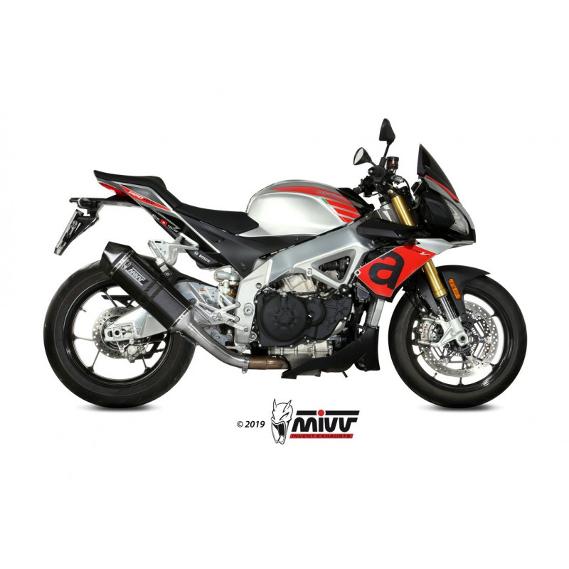 MIVV Aprilia Tuono v4 1100 2018 Speed Edge Sport Slip-on Steel black