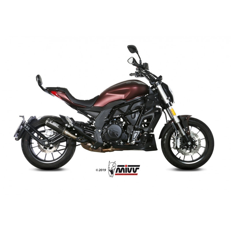 MIVV Benelli 502c 2019 Mk3 Sport Slip-on Carbon