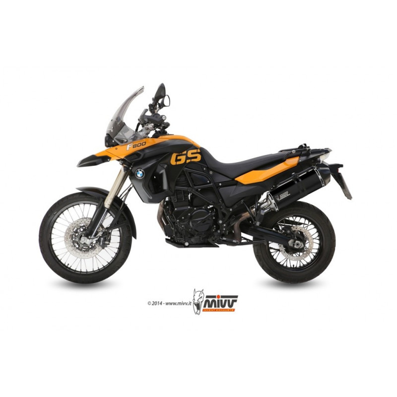 MIVV Bmw F 650 gs 2008 2012 Speed Edge Sport Slip-on Steel black