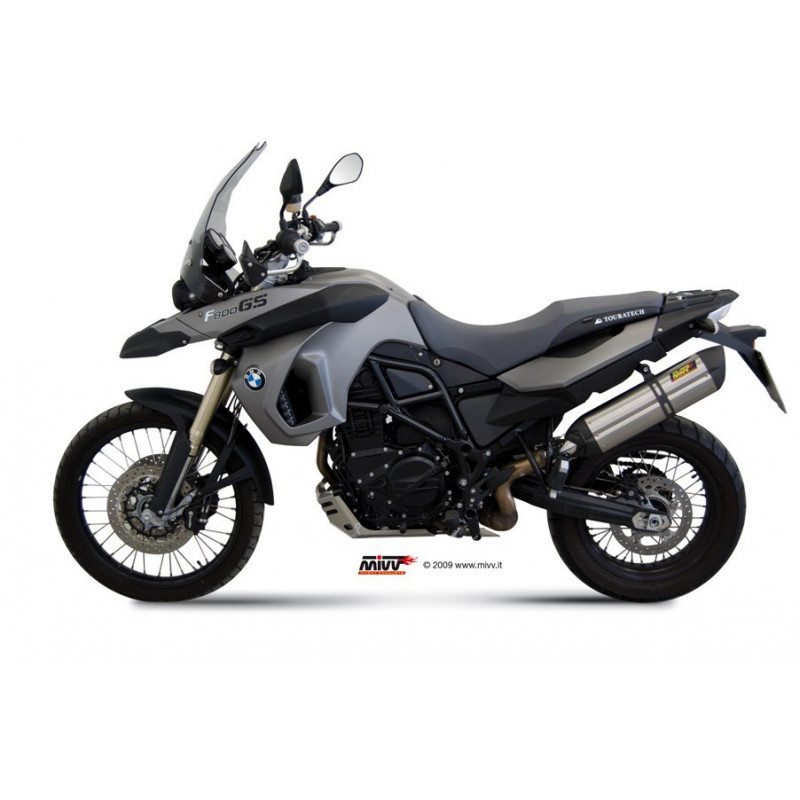 MIVV Bmw F 650 gs 2008 2012 Suono Sport Slip-on RVS met Carbon eindkap