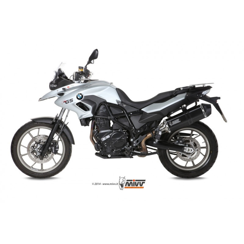 MIVV Bmw F 700 gs 2012 Speed Edge Sport Slip-on Steel black