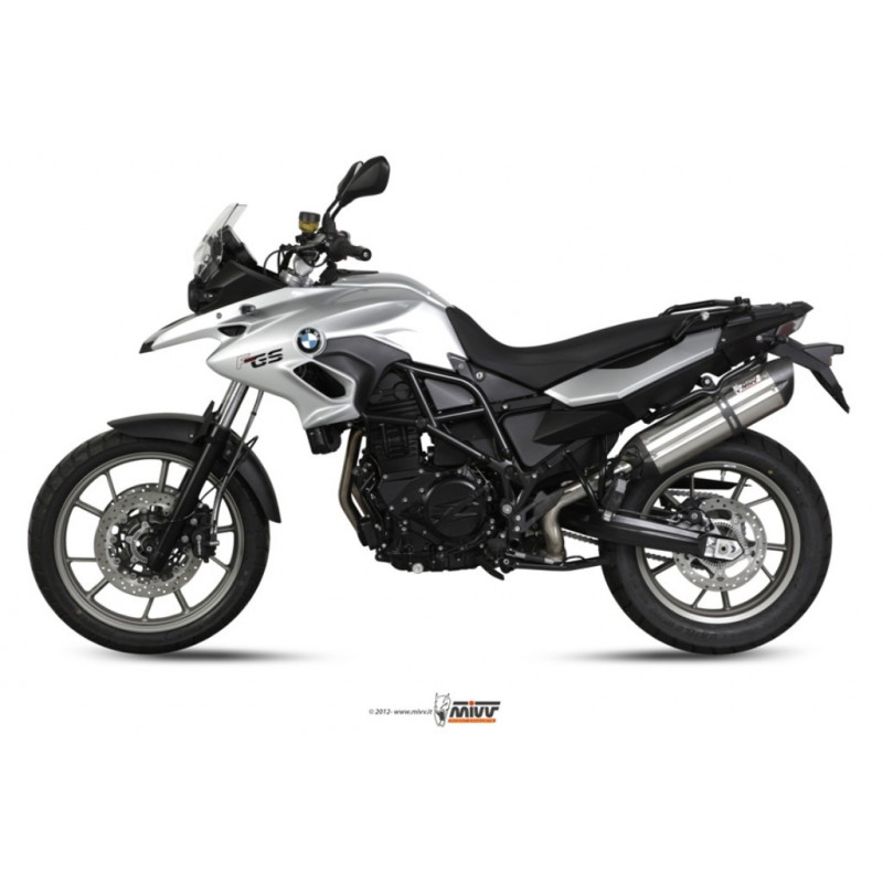 MIVV Bmw F 700 gs 2012 Suono Sport Slip-on RVS met Carbon eindkap