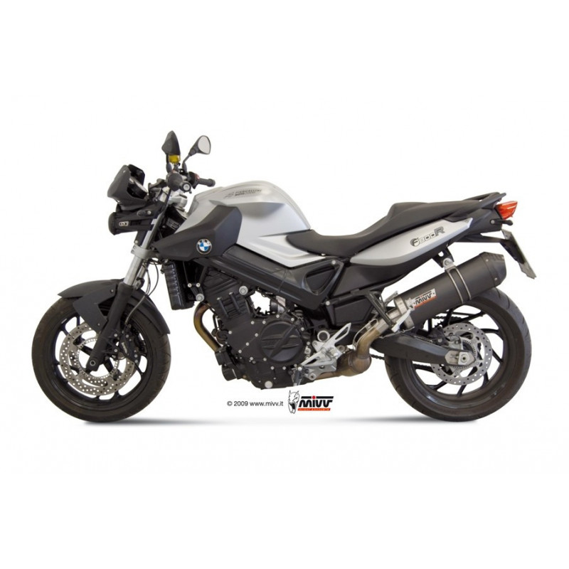 MIVV Bmw F 800 r / gt 2009 Oval Sport Slip-on Carbon met Carbon eindkap