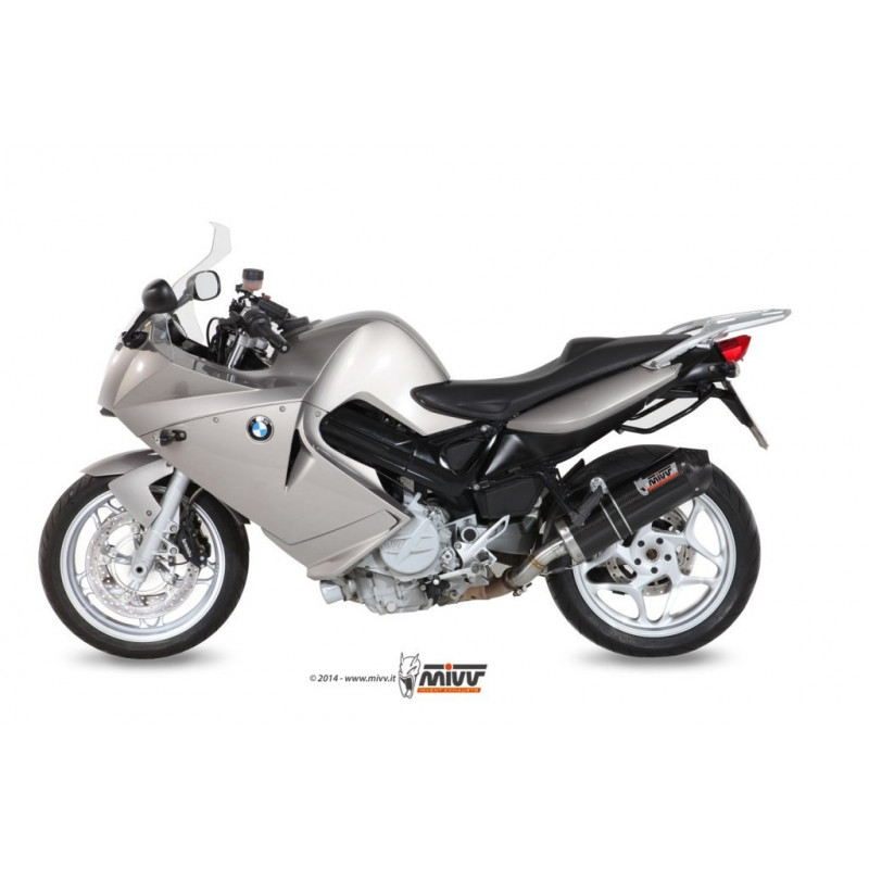 MIVV Bmw F 800 s / st 2006 2012 Oval Sport Slip-on Carbon met Carbon eindkap