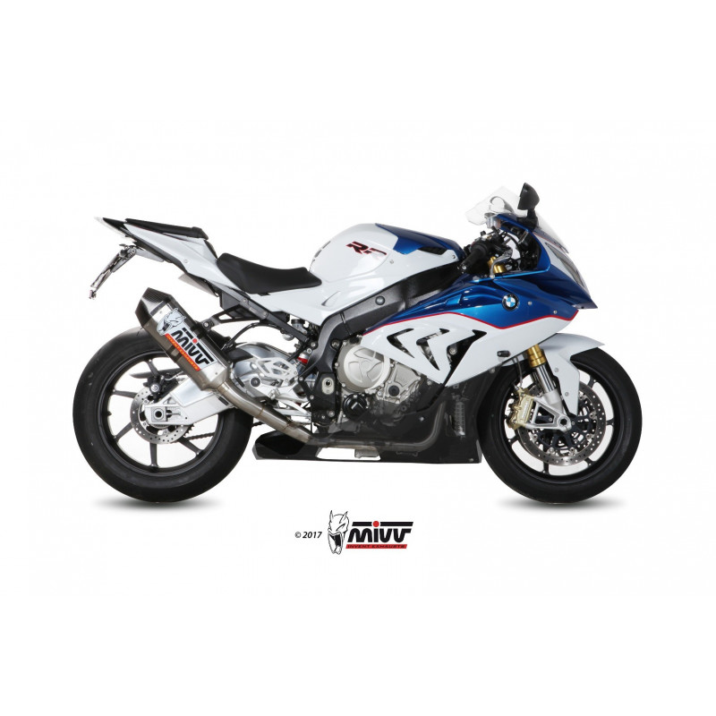 MIVV Bmw S 1000 RR 2015 2016 Speed edge Power evo Imp. compl./full sys. 4x2x1 Full titanium carbon cap