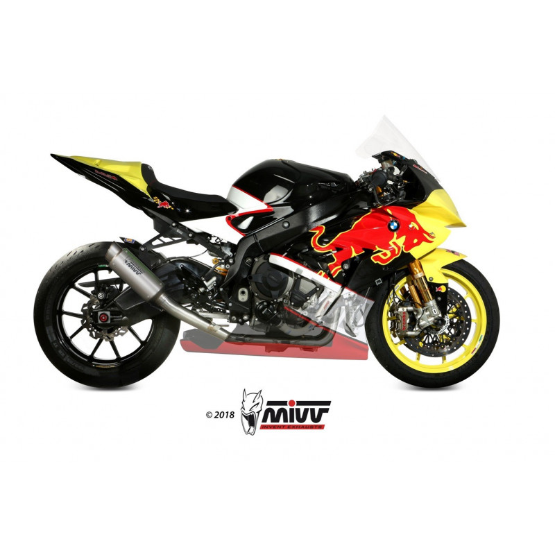 MIVV Bmw S 1000 RR 2017 2018 GP PRO Power steel Imp. compl./full sys. 4x2x1 RVS (Inox)