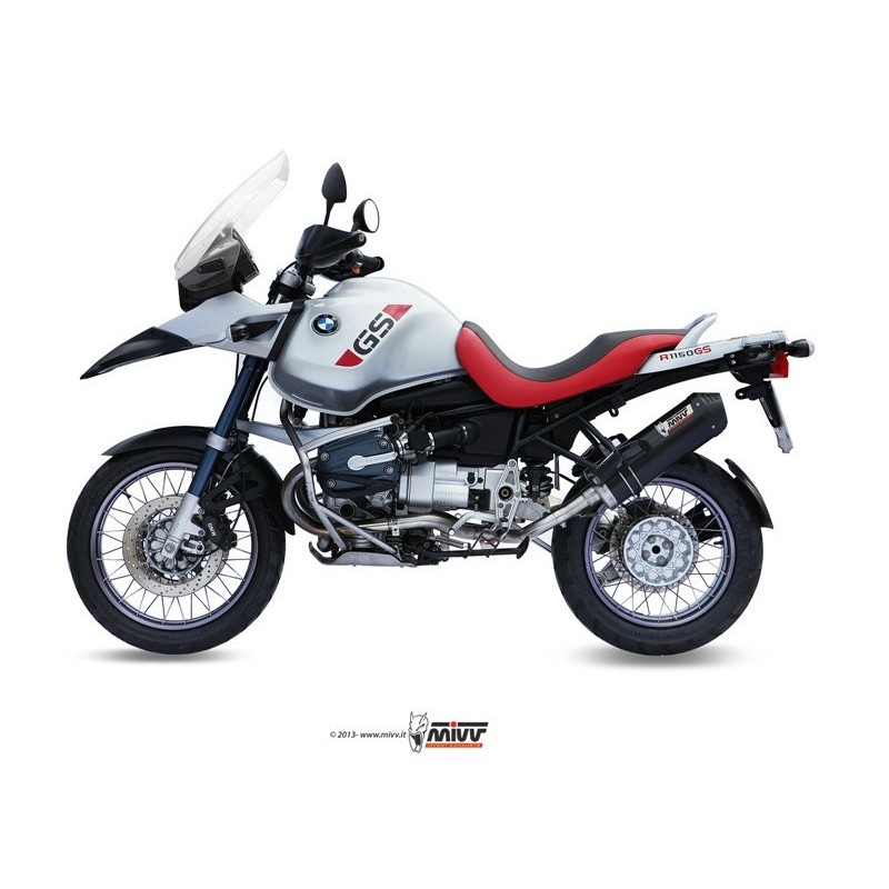 MIVV Bmw R 1150 gs / adventure 1999 2003 Oval Sport Slip-on Carbon met Carbon eindkap