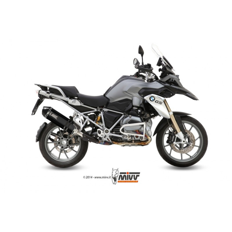 MIVV Bmw R 1200 gs / adventure 2013 2018 Speed Edge Sport Slip-on Steel black