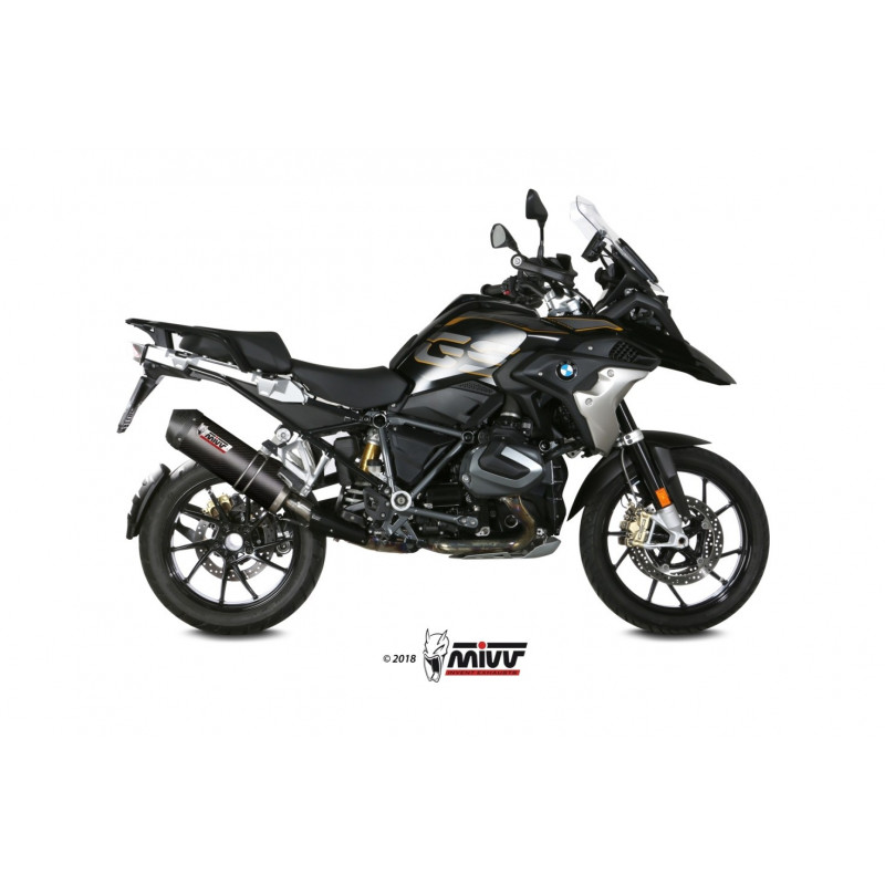 MIVV Bmw R 1250 gs / adventure 2019 Oval Sport Slip-on Carbon met Carbon eindkap