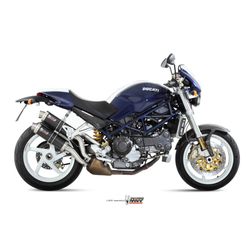 MIVV Ducati Monster s2r 800 2005 2007 GP Sport 2 slip-on Carbon