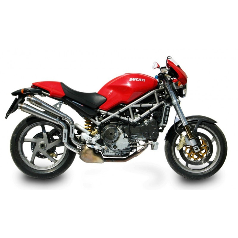 MIVV Ducati Monster s2r 800 2005 2007 X-Cone Sport 2 slip-on RVS (Inox)