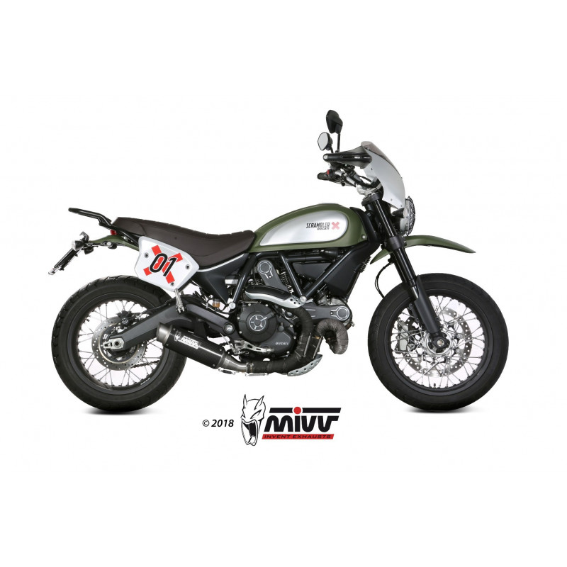 MIVV Ducati Scrambler 800 2015 GP PRO Sport Slip-on Carbon