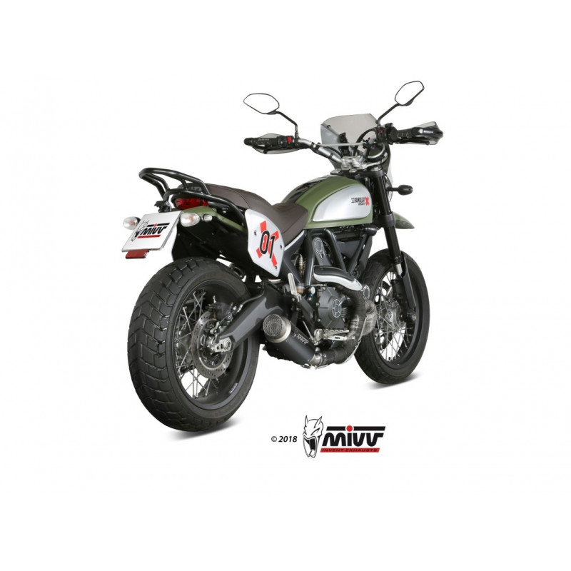 MIVV Ducati Scrambler 800 2015 GP PRO Sport Slip-on Steel black