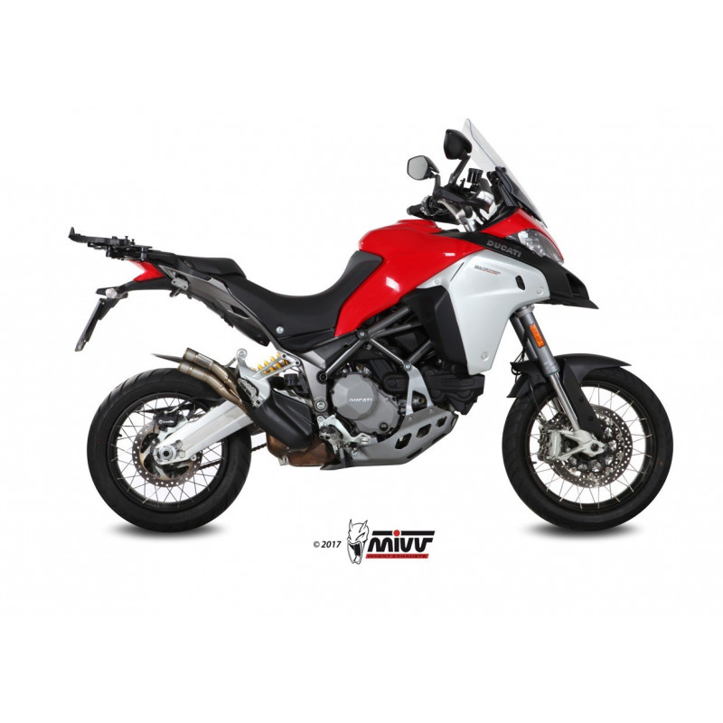 MIVV Ducati Multistrada 950 2017 Double Gun Sport Slip-On Full Titanium