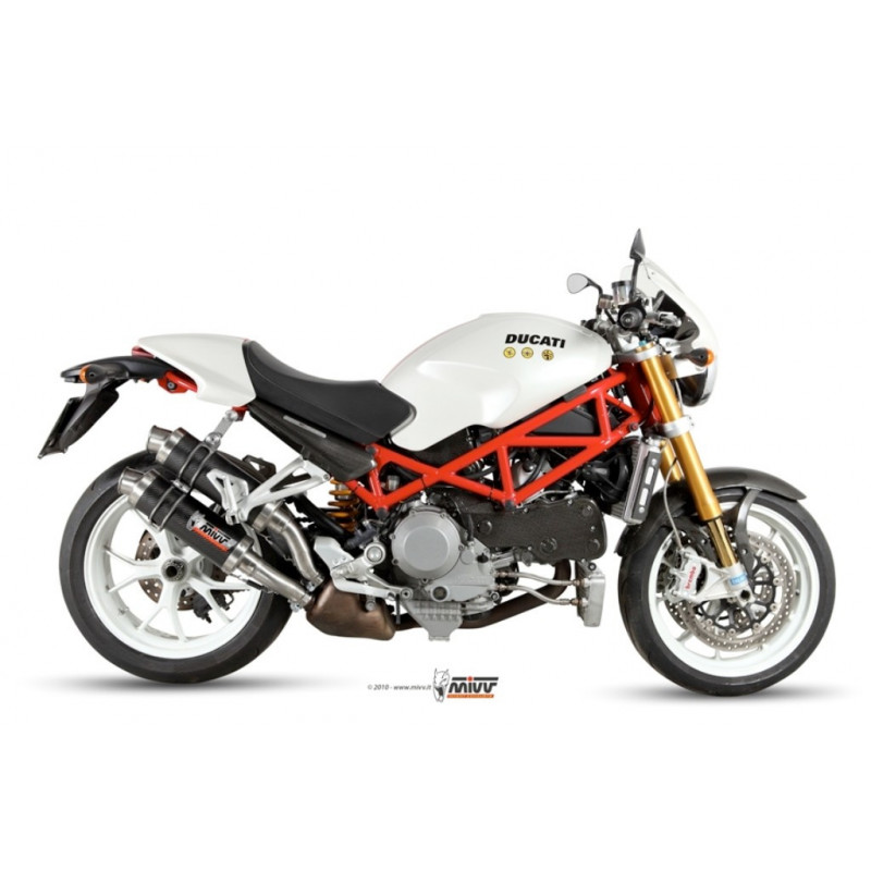 MIVV Ducati Monster s4rs 2006 2008 GP Sport 2 slip-on Carbon