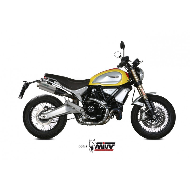 MIVV Ducati Scrambler 1100 2018 GP PRO Sport 2 slip-on Titanium