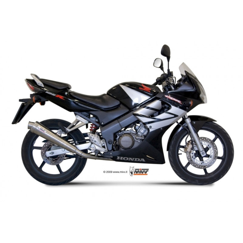 MIVV Honda Cbr 125 r 2004 2010 X-Cone Sport Imp. compl./full sys. 1x1 RVS (Inox)