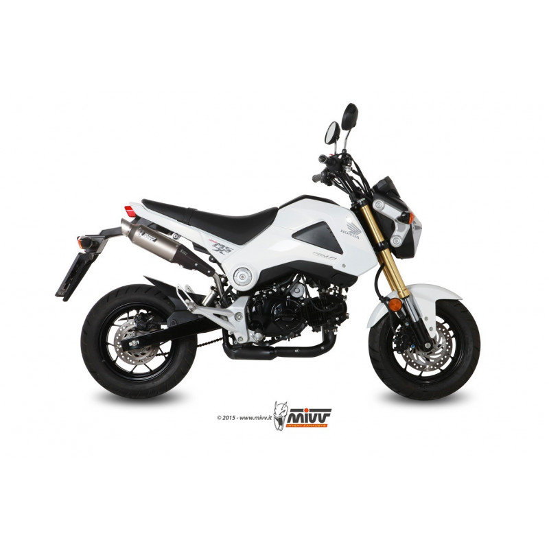 MIVV Honda Grom 125 2013 2015 GP Sport Slip-on RVS (Inox)