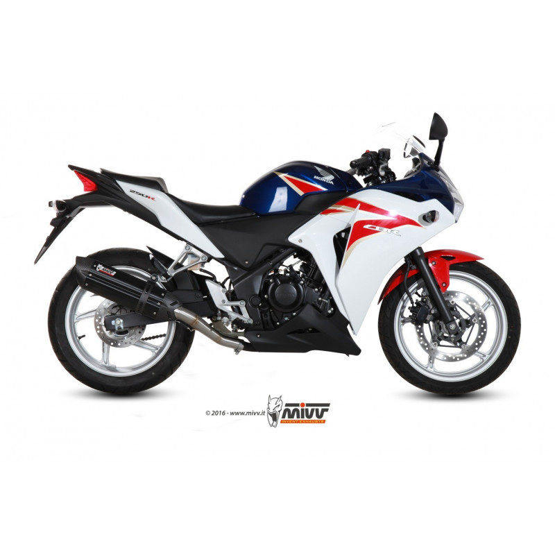 MIVV Honda Cbr 250 r 2011 2014 Suono Sport Slip-on Steel black