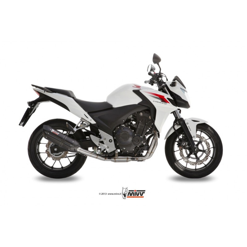 MIVV Honda Cb 500 f / x 2013 2015 Suono Sport Slip-on Steel black