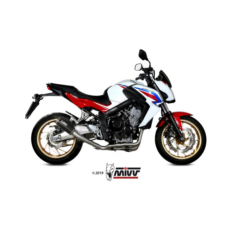 MIVV Honda Cb 650 f 2014 2018 Mk3 Sport Imp. compl./full sys. 4x2x1 Carbon