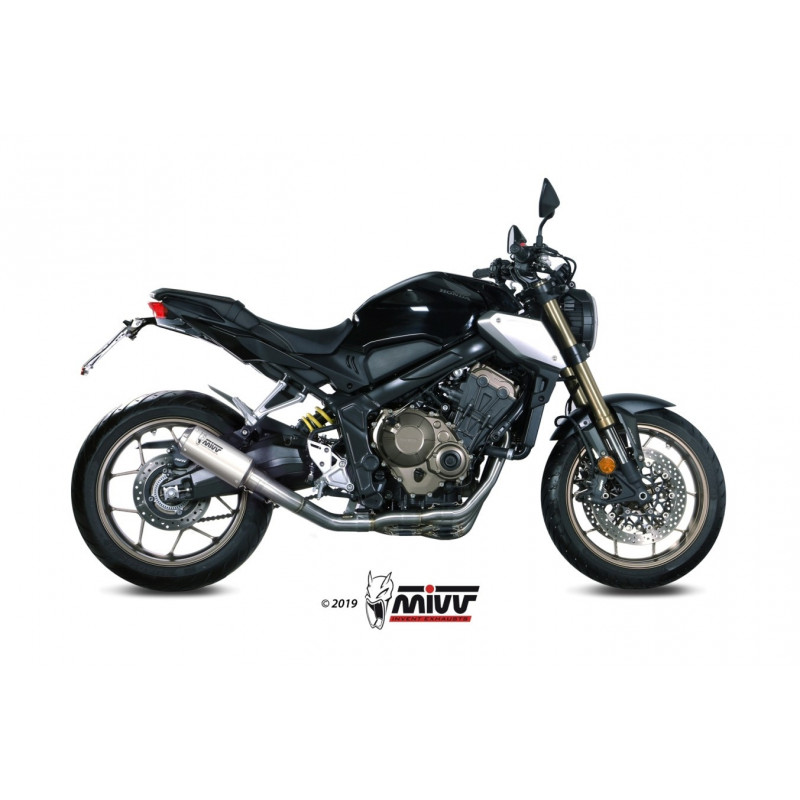 MIVV Honda Cb 650 r 2019 Mk3 Sport Imp. compl./full sys. 4x2x1 RVS (Inox)