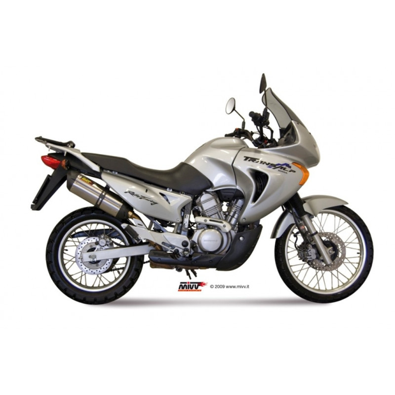 MIVV Honda Xlv 650 transalp 2000 2004 Suono Sport Slip-on RVS met Carbon eindkap