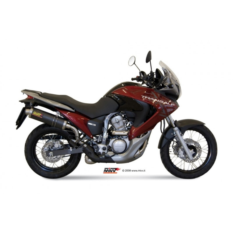 MIVV Honda Xlv transalp 700 2008 2013 Oval Sport Slip-on RVS (Inox)