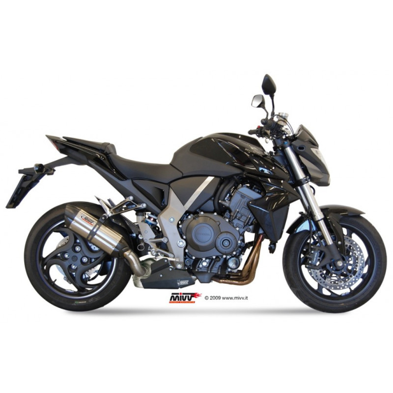 MIVV Honda Cb 1000 r 2008 2017 Suono Sport Slip-on RVS met Carbon eindkap