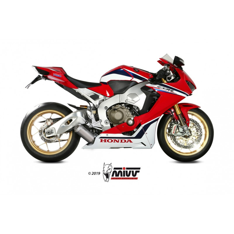 MIVV Honda Cbr 1000 RR 2017 2019 Mk3 Sport Slip-on RVS (Inox)