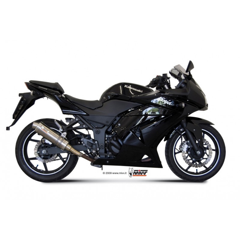 MIVV Kawasaki Ninja 250r 2008 2013 GP Sport Slip-on Titanium