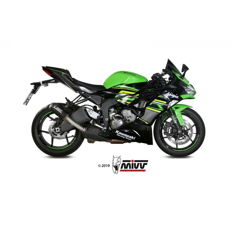 MIVV Kawasaki Zx-6 r 636 2019 Mk3 Sport Slip-on Carbon