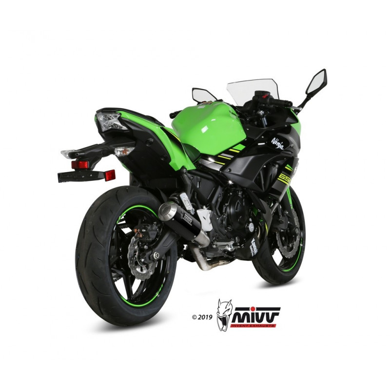 MIVV Kawasaki Ninja 650 2017 Mk3 Sport Imp. compl./full sys. 2x1 Carbon