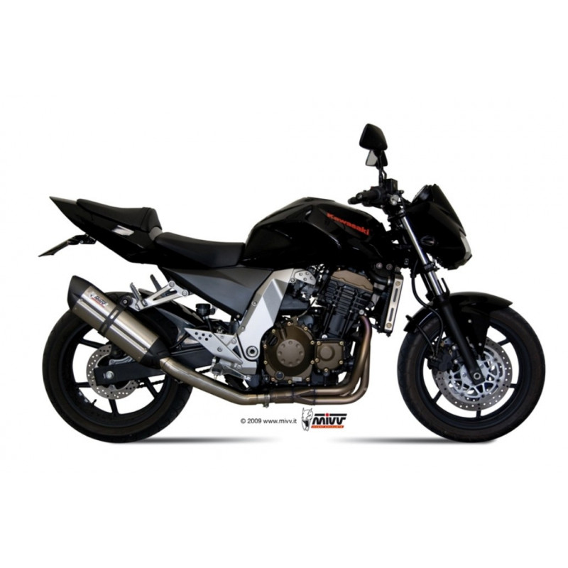 MIVV Kawasaki Z 750 2004 2006 Suono Sport Slip-on RVS met Carbon eindkap