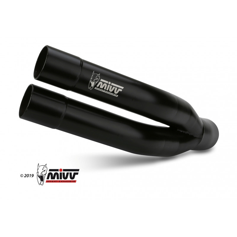 MIVV Kawasaki Z 750 2007 2014 Double Gun Sport Slip-on Steel black