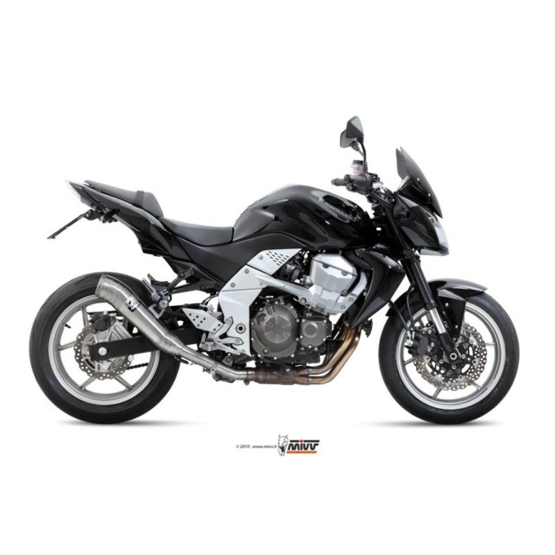 MIVV Kawasaki Z 750 2007 2014 Ghibli Sport Slip-on RVS (Inox)