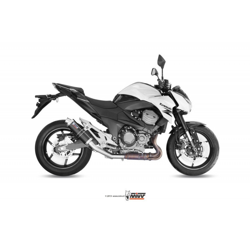 MIVV Kawasaki Z 800 e 2013 2016 GP Sport Slip-on Steel black