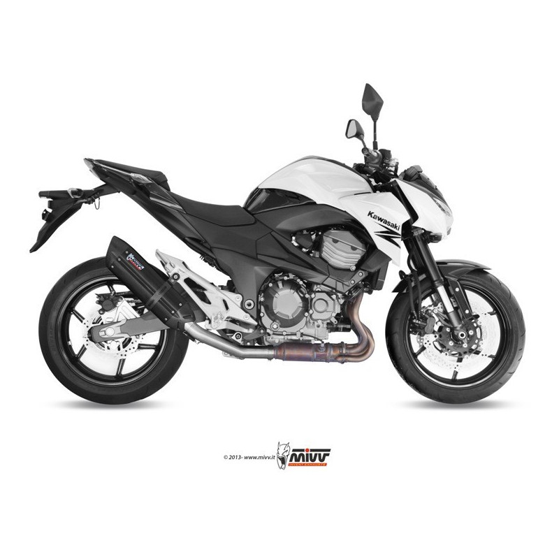 MIVV Kawasaki Z 800 e 2013 2016 Suono Sport Slip-on Steel black