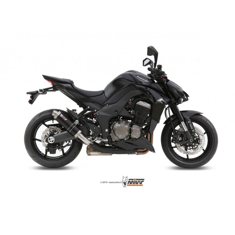 MIVV Kawasaki Z 1000 2014 GP Sport 2 slip-on Steel black