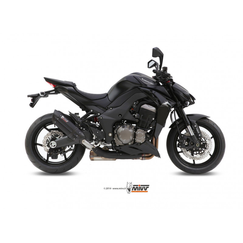 MIVV Kawasaki Z 1000 2014 Suono Sport 2 slip-on Steel black