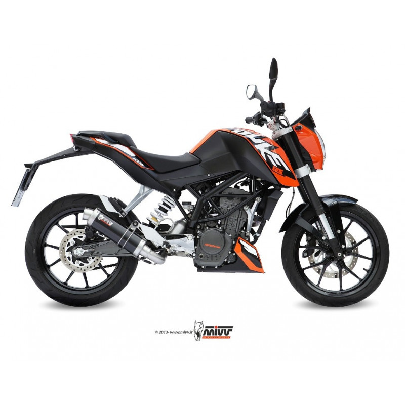 MIVV Ktm 125 duke 2011 2016 GP Sport Imp. compl./full sys. 1x1 Steel black