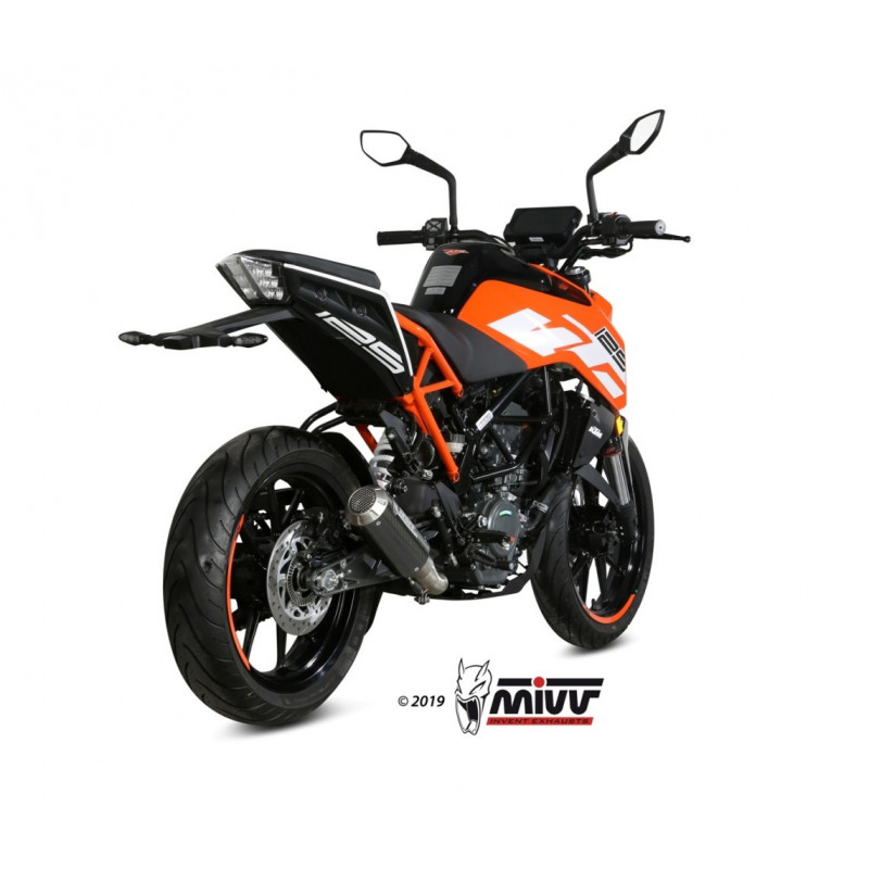 MIVV Ktm 125 duke 2017 Mk3 Sport Slip-on Carbon