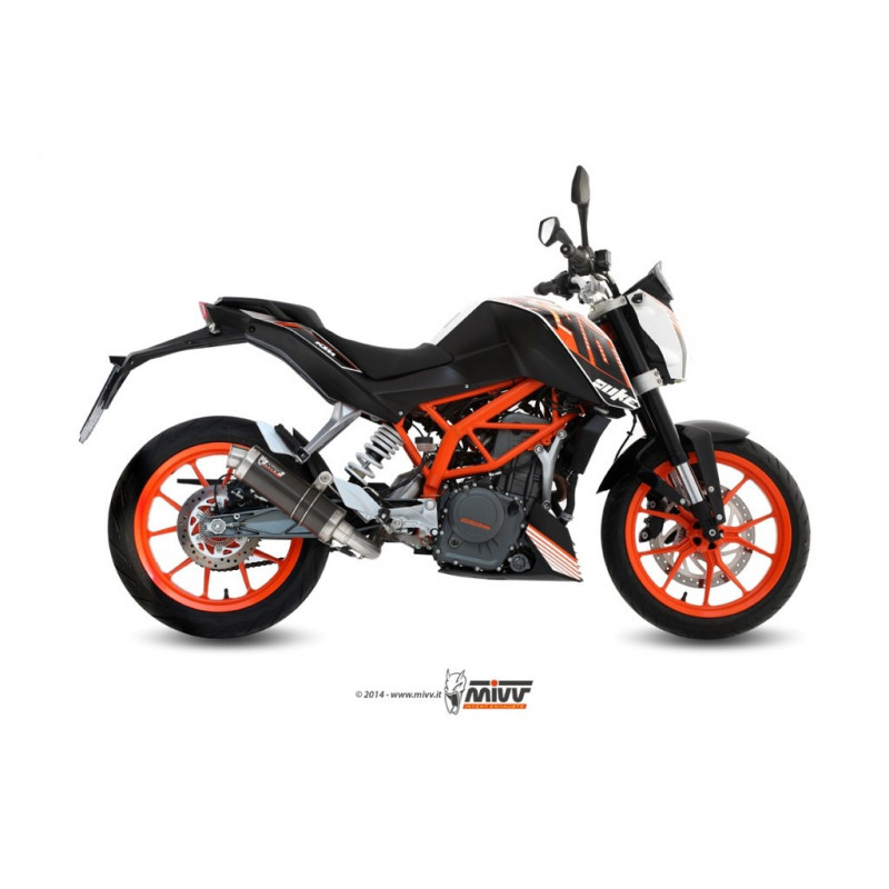 MIVV Ktm 390 duke 2013 2016 GP Sport Imp. compl./full sys. 1x1 Steel black