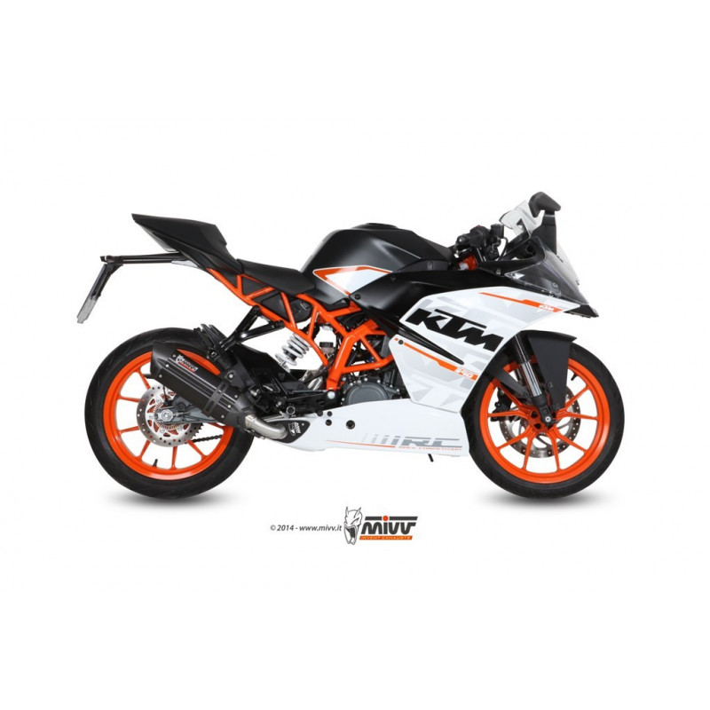 MIVV Ktm Rc 390 2014 2016 Suono Sport Imp. compl./full sys. 1x1 Steel black