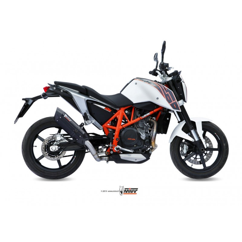 MIVV Ktm 690 duke 2012 Suono Sport Slip-on Steel black