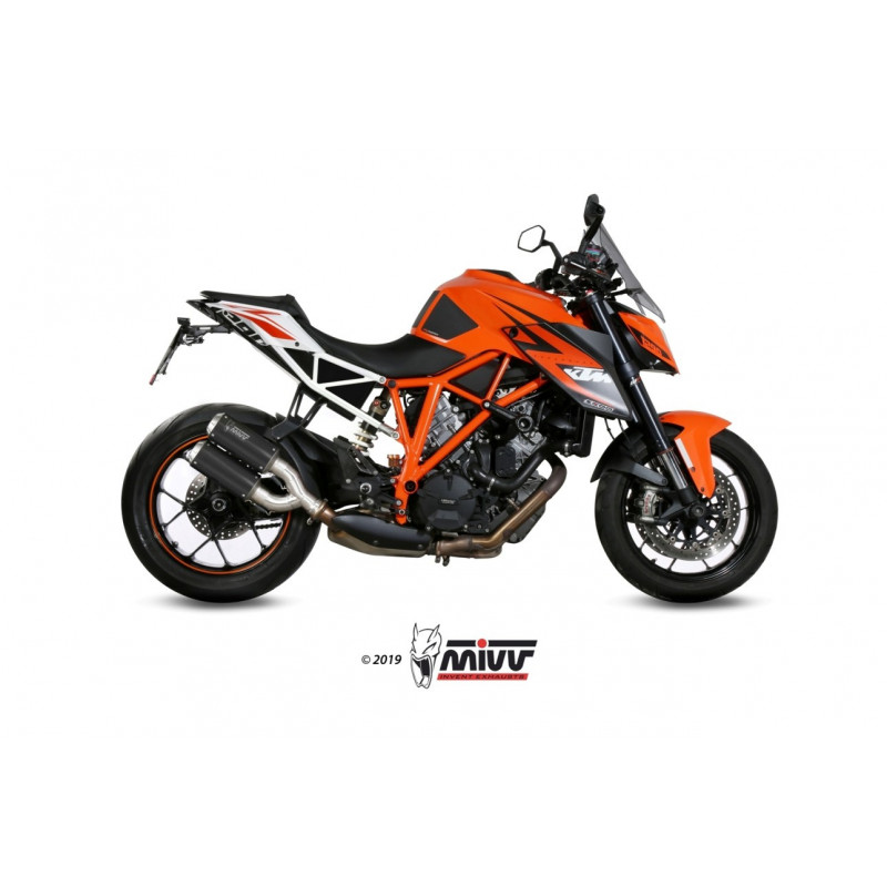 MIVV Ktm 1290 superduke 2014 2019 Mk3 Sport 2 slip-on Carbon