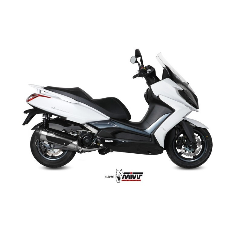 MIVV Kymco Downtown 350 2015 2016 - Urban Imp. compl./full sys. 1x1 RVS (Inox)