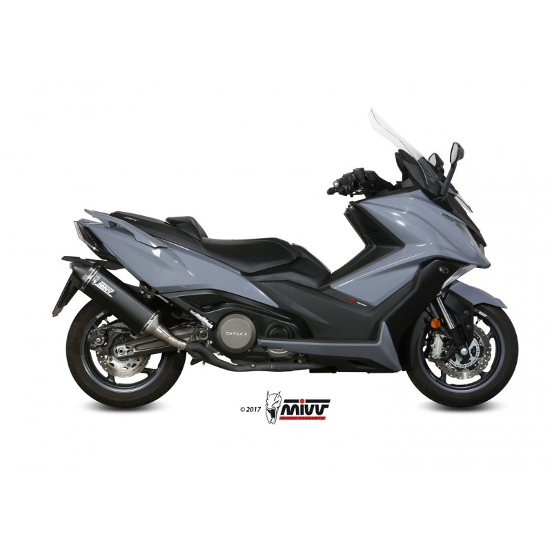 MIVV Kymco Ak550 2017 Speed Edge Sport Slip-on Steel black